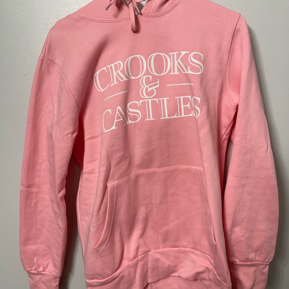 crooks&castles pink hoodie